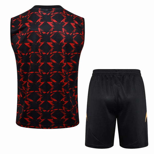 Conjunto Manchester United Treino Regata 24/25 Vermelho e Preto - 1