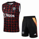 Conjunto Manchester United Treino Regata 24/25 Vermelho e Preto - 1