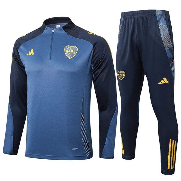 Conjunto Agasalho Treino Boca Juniors 24/25 Azul - Escuro