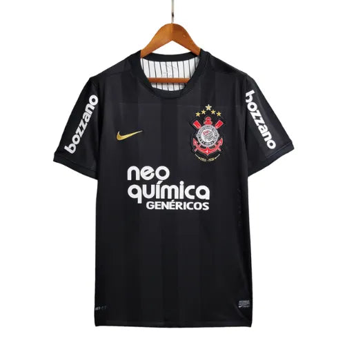 Camisa Corinthians Away 2010 Retro Preta - Torcedor