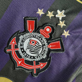 Camisa Corinthians Away 09/10 - Torcedor Retro Preta e Roxa