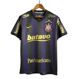 Camisa Corinthians Away 09/10 - Torcedor Retro Preta e Roxa