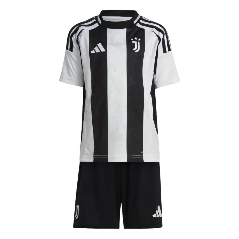 Conjunto Infantil Juventus I 23/24 Branco e - Preto