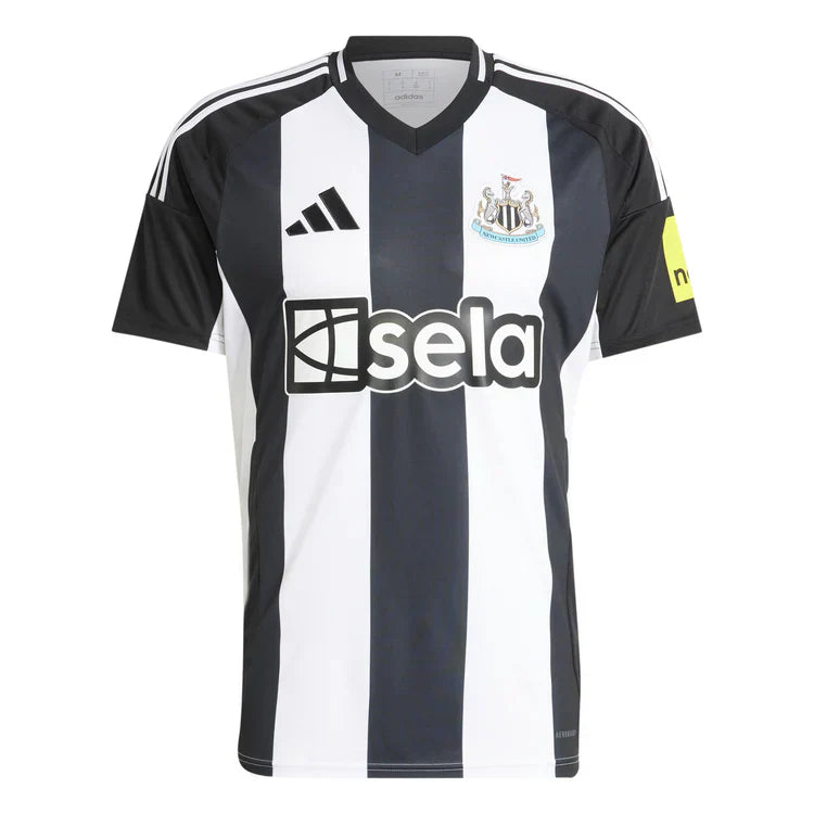 Camisa Newcastle United Home 24/25 Preta e - Torcedor Branca