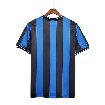 Camisa Inter de Milao Away 09/10 Retrô Azul e - Preta