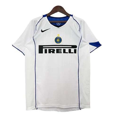Camisa Inter de Milao Away 04/05 Retrô - Branca