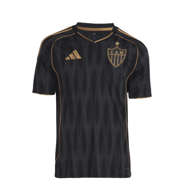 Camisa Atletico Mineiro Terceira 25/26 - Jogo 3 Preta e Dourada
