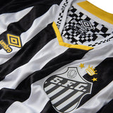 Camisa Santos Away 25/26 Jogador - Preta e Branca
