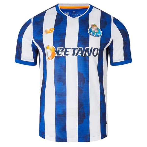 Camisa Porto Home 22/23 Torcedor New Balance Azul e - Branca