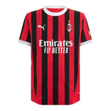 Camisa Milan Home 24/25 Preta e - Torcedor Vermelha