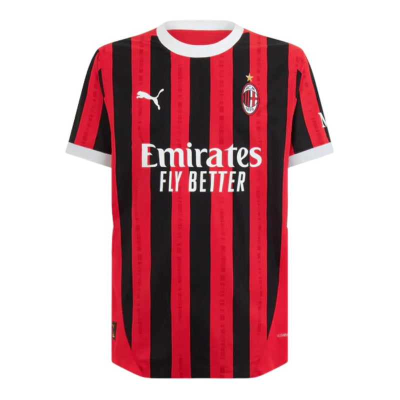 Camisa Milan Home 24/25 Preta e - Torcedor Vermelha