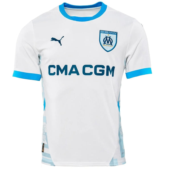 Camisa Olympique de Marseille Home 24/25 - Torcedor Branca