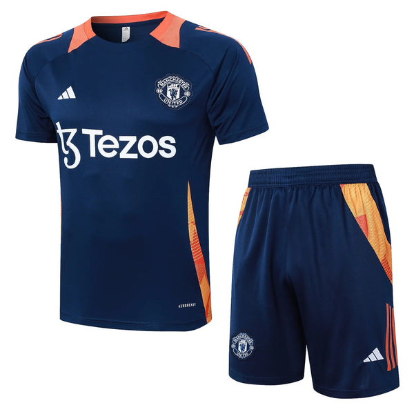 Conjunto Manchester United Treino 24/25 Azul - Escuro