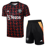 Conjunto Manchester United Treino Regata 24/25 Vermelho e - Preto