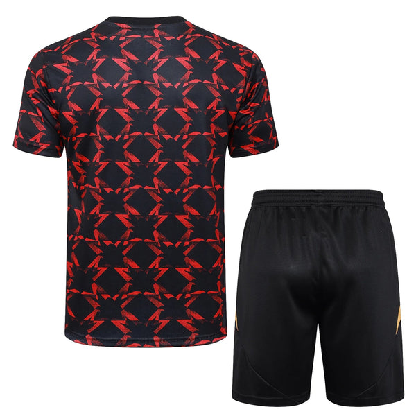 Conjunto Manchester United Treino Regata 24/25 Vermelho e - Preto