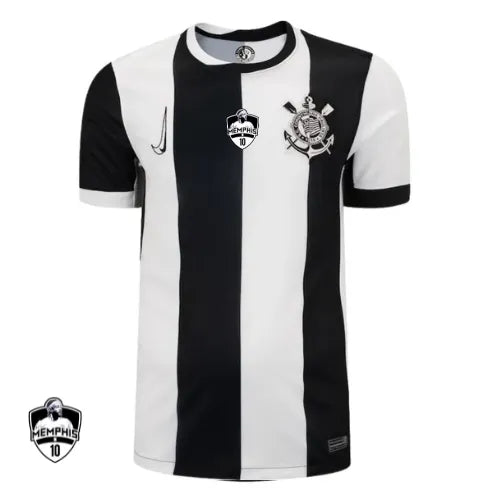 Camisa Corinthians Third 24/25 - Torcedor Preta e Branca Memphis10