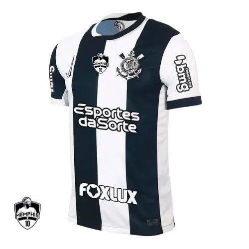Camisa Corinthians Third 24/25 - Torcedor Preta e Branca Memphis10