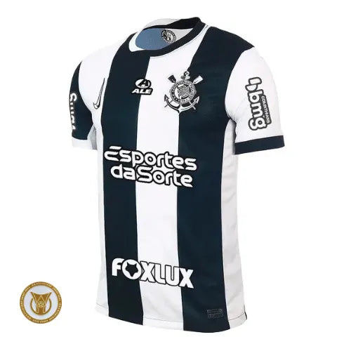 Camisa Corinthians Third 24/25 - Torcedor Preta e Branca Memphis10