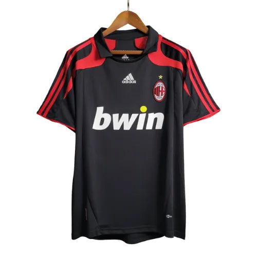 Camisa Milan Home 07/08 Retrô - Preta
