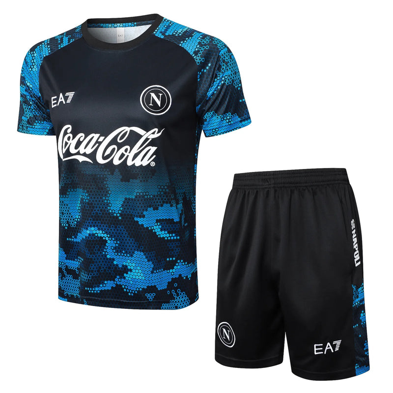 Conjunto Napoli Treino Regata 24/25 Azul e - Preto