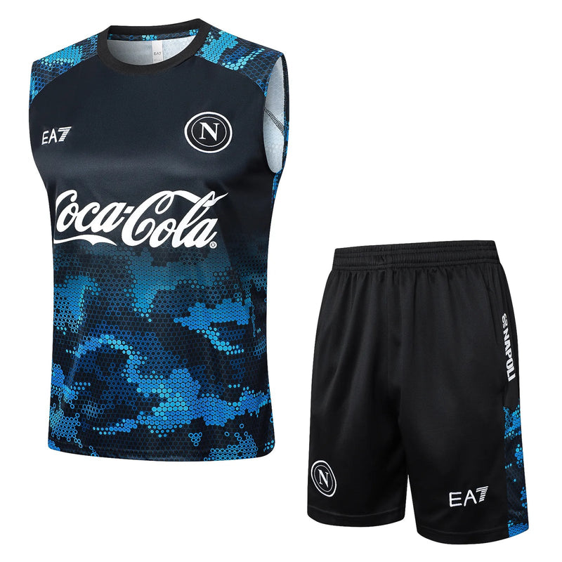Conjunto Napoli Treino Regata 24/25 Azul e Preto - 1