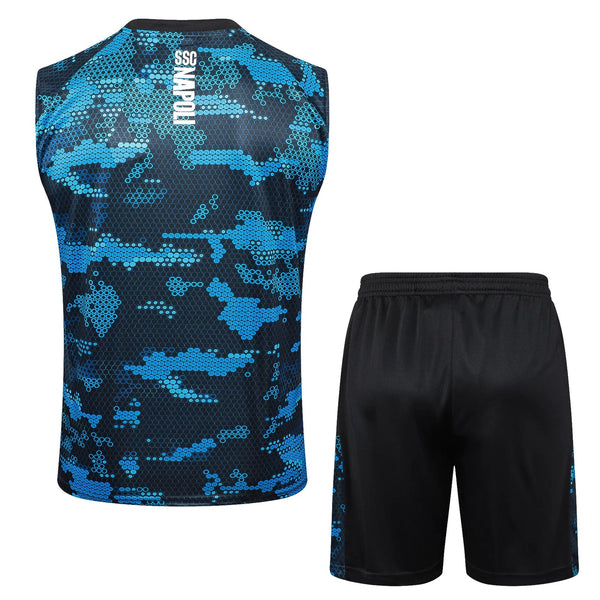 Conjunto Napoli Treino Regata 24/25 Azul e Preto - 1