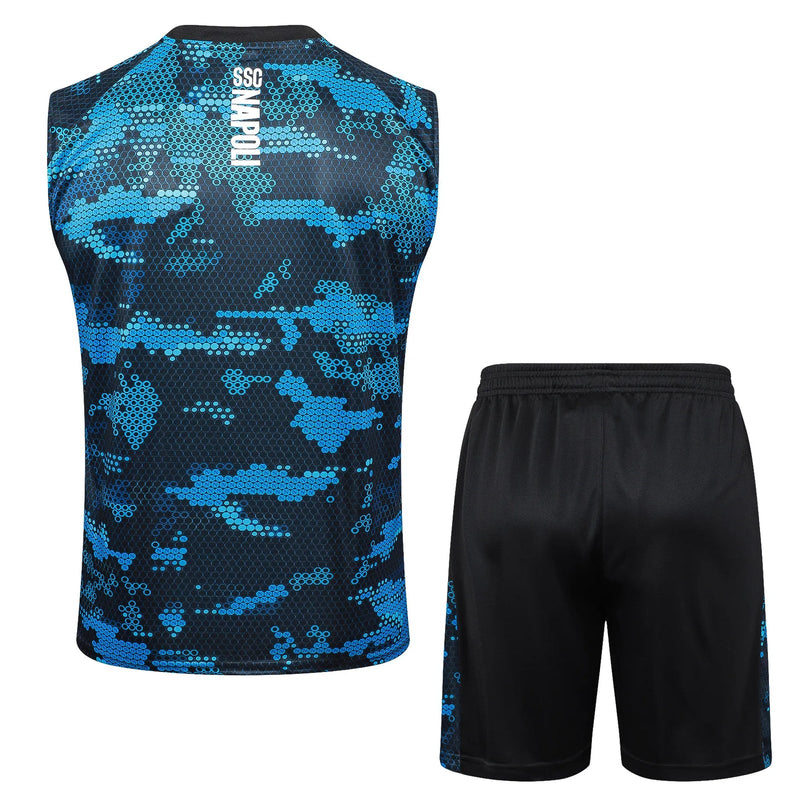Conjunto Napoli Treino Regata 24/25 Azul e Preto - 1