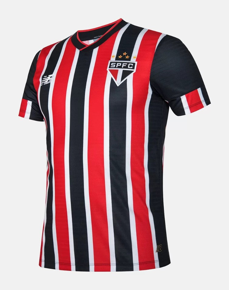 Camisa Tricolor Masculina Away 24/25 - Vermelha e Preta