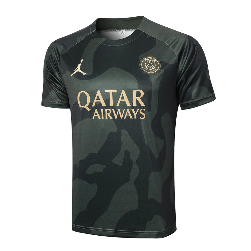 Conjunto Psg Treino 24/25 Verde e - Cinza