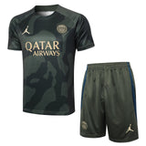 Conjunto Psg Treino 24/25 Verde e - Cinza