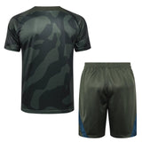 Conjunto Psg Treino 24/25 Verde e - Cinza