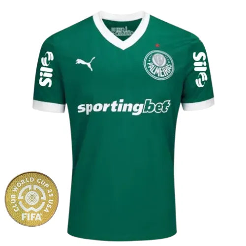 Camisa Palmeiras Home 25/26 - Torcedor Verde C Patrocinios