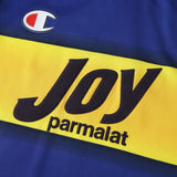 Camisa Parma Away 01/02 Retrô Champion Azul e - Amarela