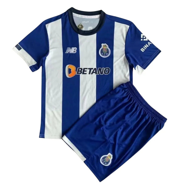 Conjunto Infantil Porto I 23/24 Branco e - Azul