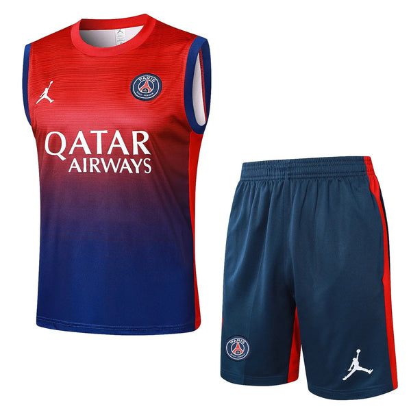 Conjunto Psg Treino Regata 24/25 Vermelho e - Azul