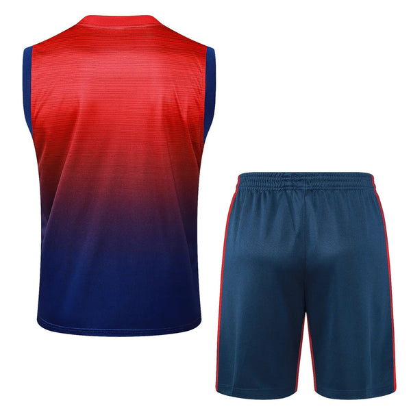 Conjunto Psg Treino Regata 24/25 Vermelho e - Azul