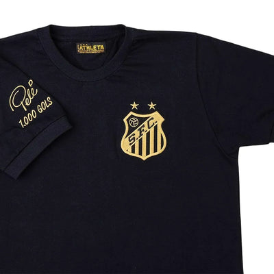 Camisa Santos Pelé 1000 Gols - Torcedor Preta