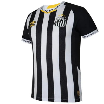 Camisa Santos Away 25/26 - Torcedor Preta e Branca