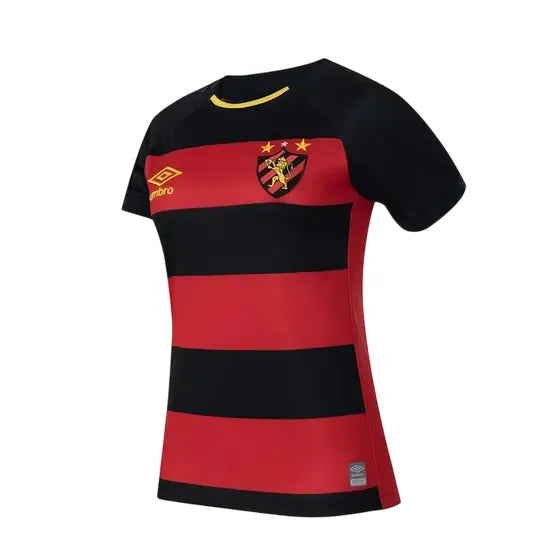 Camisa Sport Recife Home 23/24 - Feminina Vermelha e Preta
