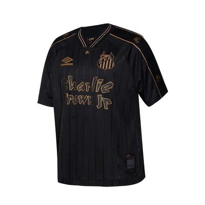 Camisa Santos Charlie Brown Jr. 2024 - Torcedor Preta e Dourada