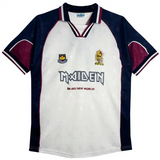 Camisa West Ham Away 1999 Retrô Iron Maiden - Branca