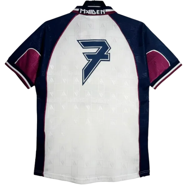 Camisa West Ham Away 1999 Retrô Iron Maiden - Branca