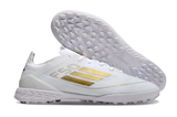 Chuteira Society Adidas F50 Tf Branca e Dourado Day Spark - Pack