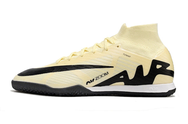 Chuteira Futsal Nike Air Zoom Mercurial Superfly 9 Elite Ic Bege e Preta Mad Ready - Pack