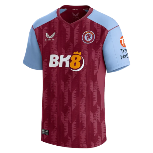 Camisa Aston Villa Home 22/23 Torcedor Castore - Vinho