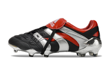 Chuteira Campo Adidas Predator Precision Fg Preta e Vermelha 25th Anniversary - Edition