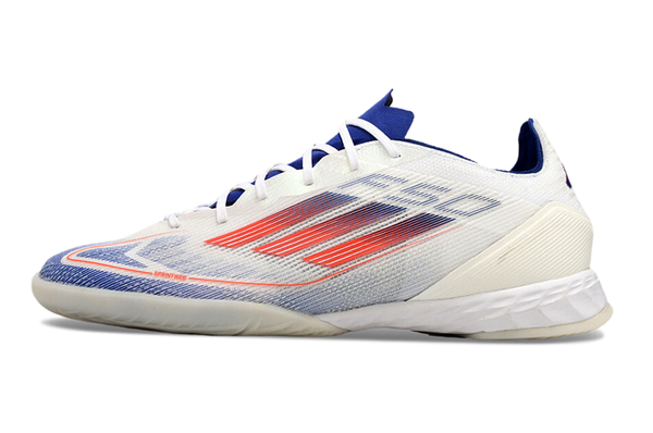 Chuteira Futsal Adidas F50 Ic Branca Azul e Vermelha Advancement Pack - 1