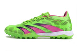 Chuteira Society Adidas Predator Elite Tf Verde e - Rosa