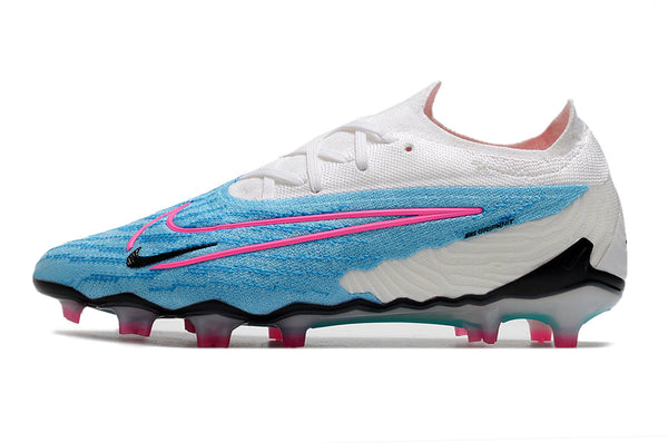 Chuteira Campo Nike Phantom Gx Elite Fusion Pack Branca e - Azul