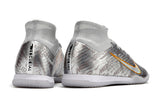 Chuteira Futsal Nike Air Zoom Mercurial Superfly 9 Ic Elite Prateada Disruption - Pack